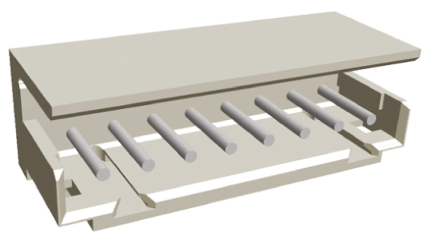 File di contatti PCB TE Connectivity, 8 vie, 1 fila, passo 2.0mm