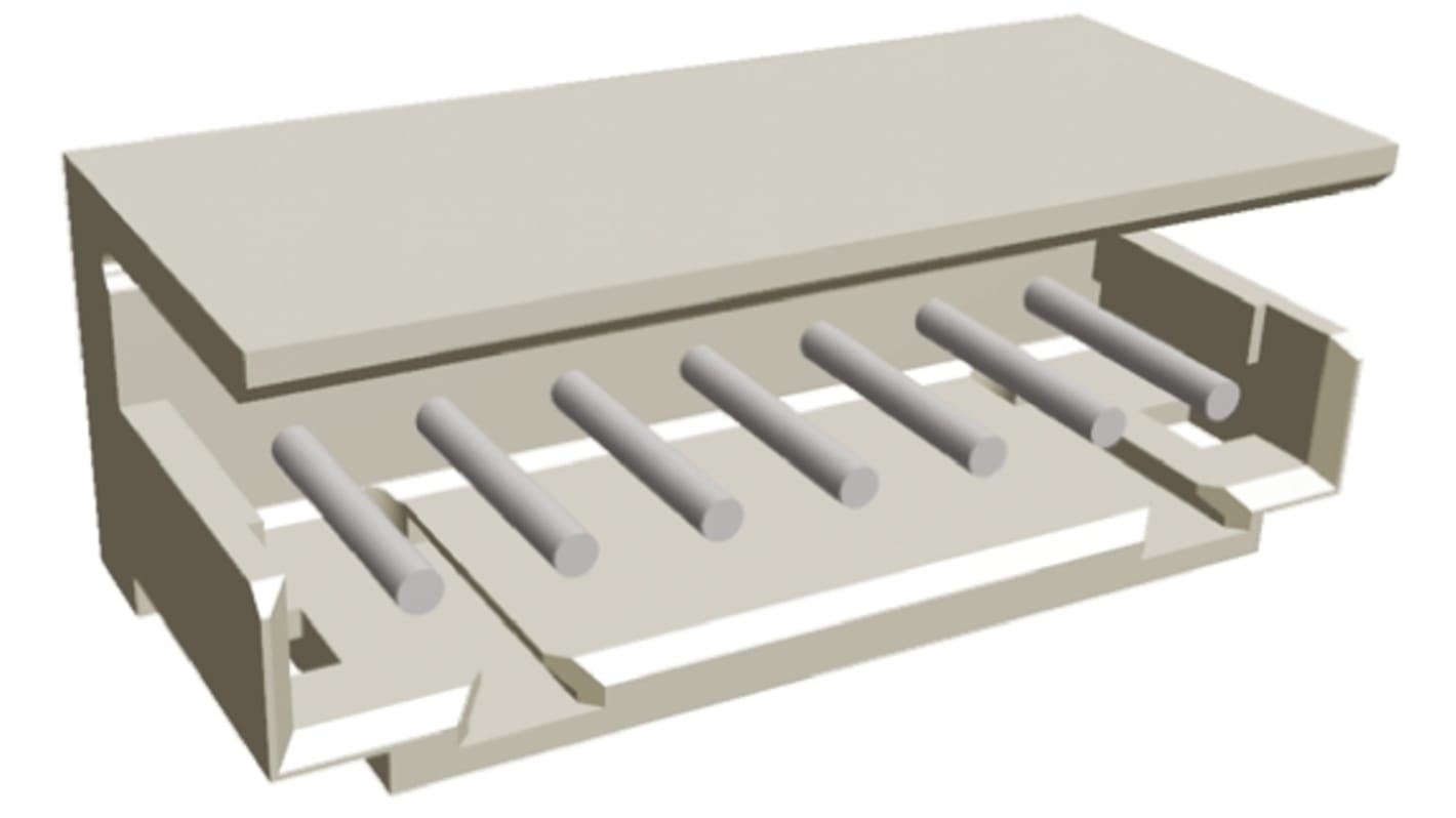 TE Connectivity AMP CT Leiterplatten-Stiftleiste gewinkelt, 7-polig / 1-reihig, Raster 2.0mm, Kabel-Platine,
