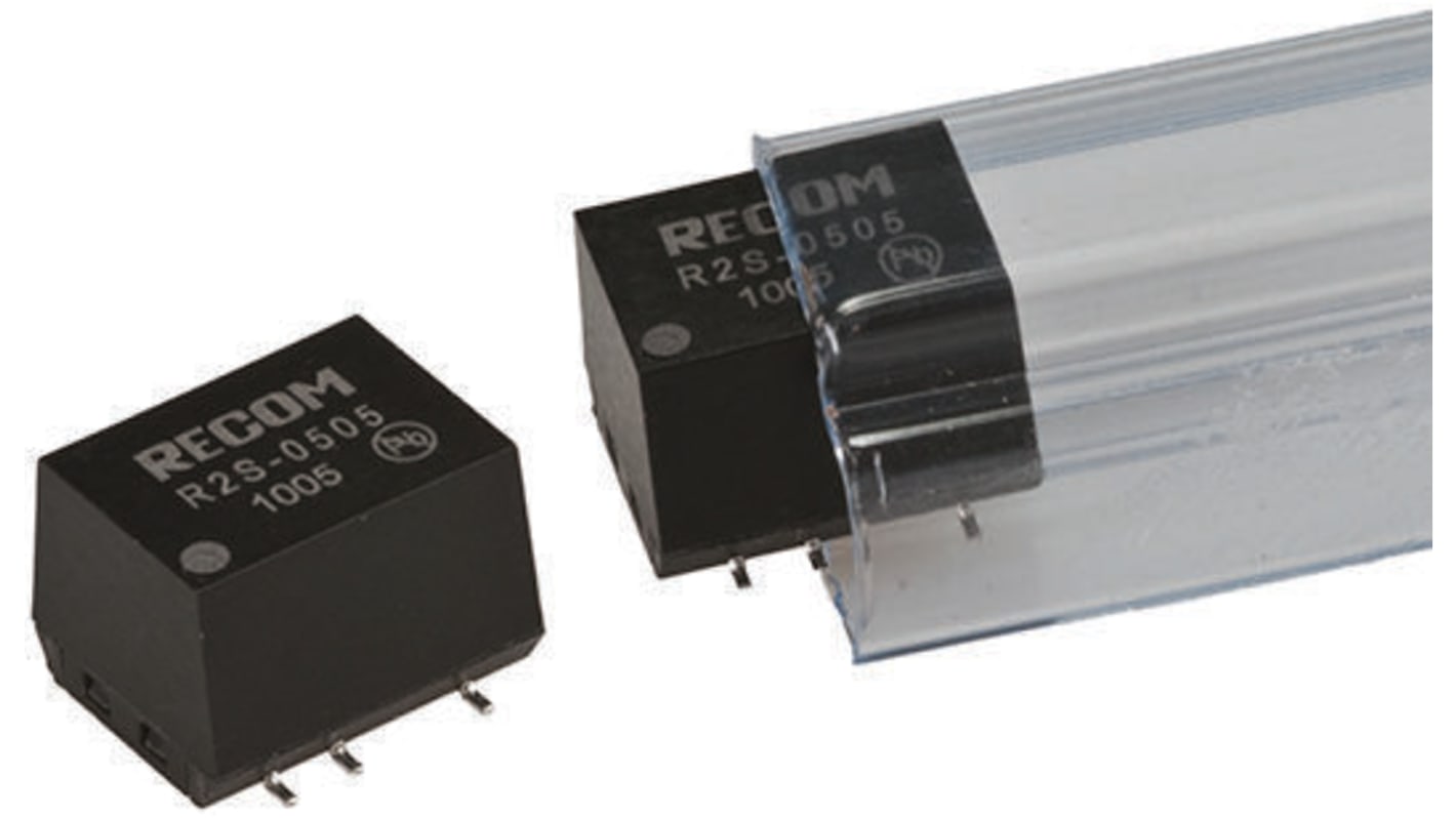 Recom R2S DC-DC Converter, 15V dc/ 133mA Output, 4.5 → 5.5 V dc Input, 2W, Surface Mount, +100°C Max Temp -40°C