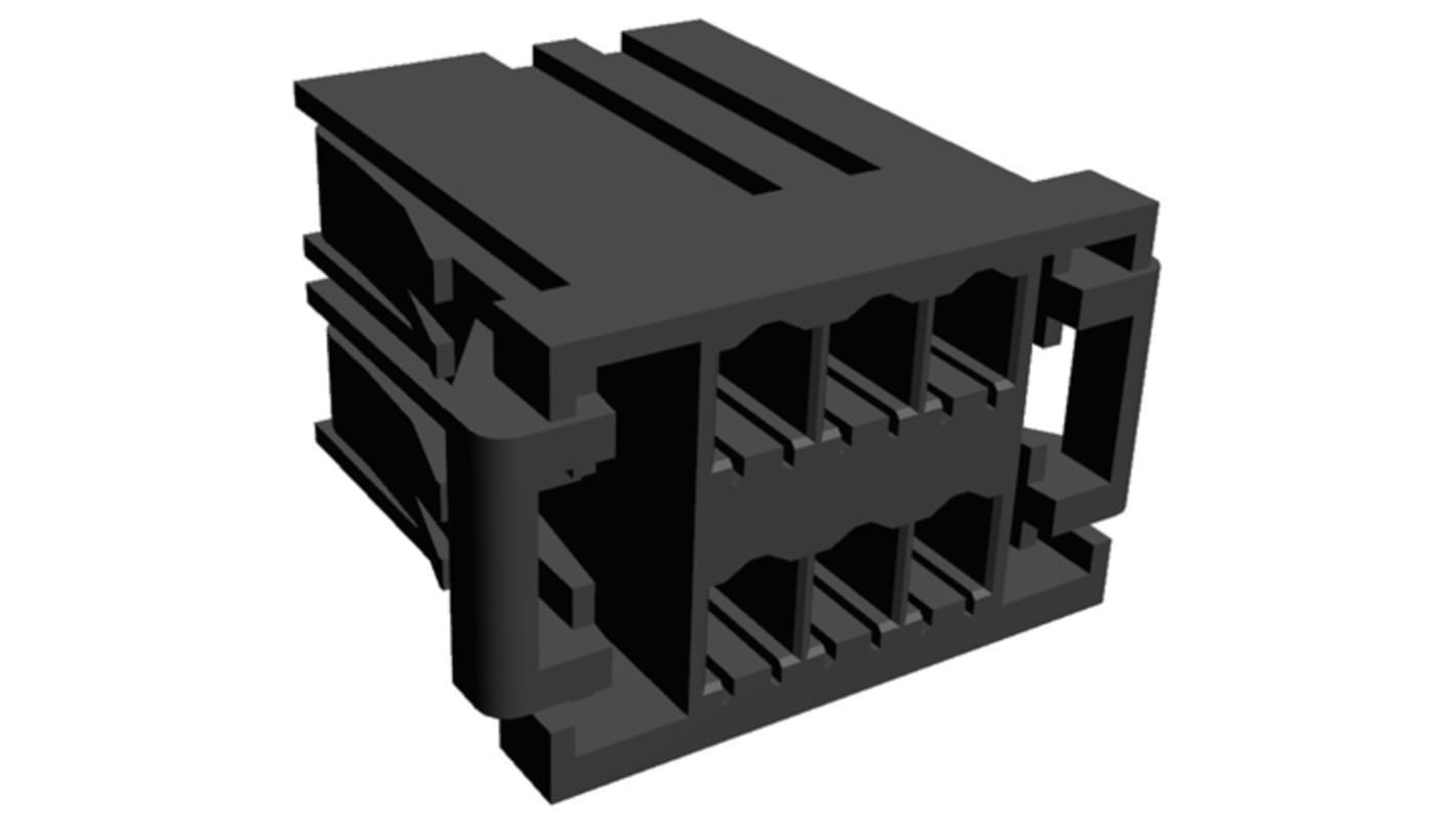 Carcasa de conector TE Connectivity 1-178127-6, Serie Dynamic 3000, paso: 3.81mm, 6 contactos, 2 filas, Recto, Hembra,