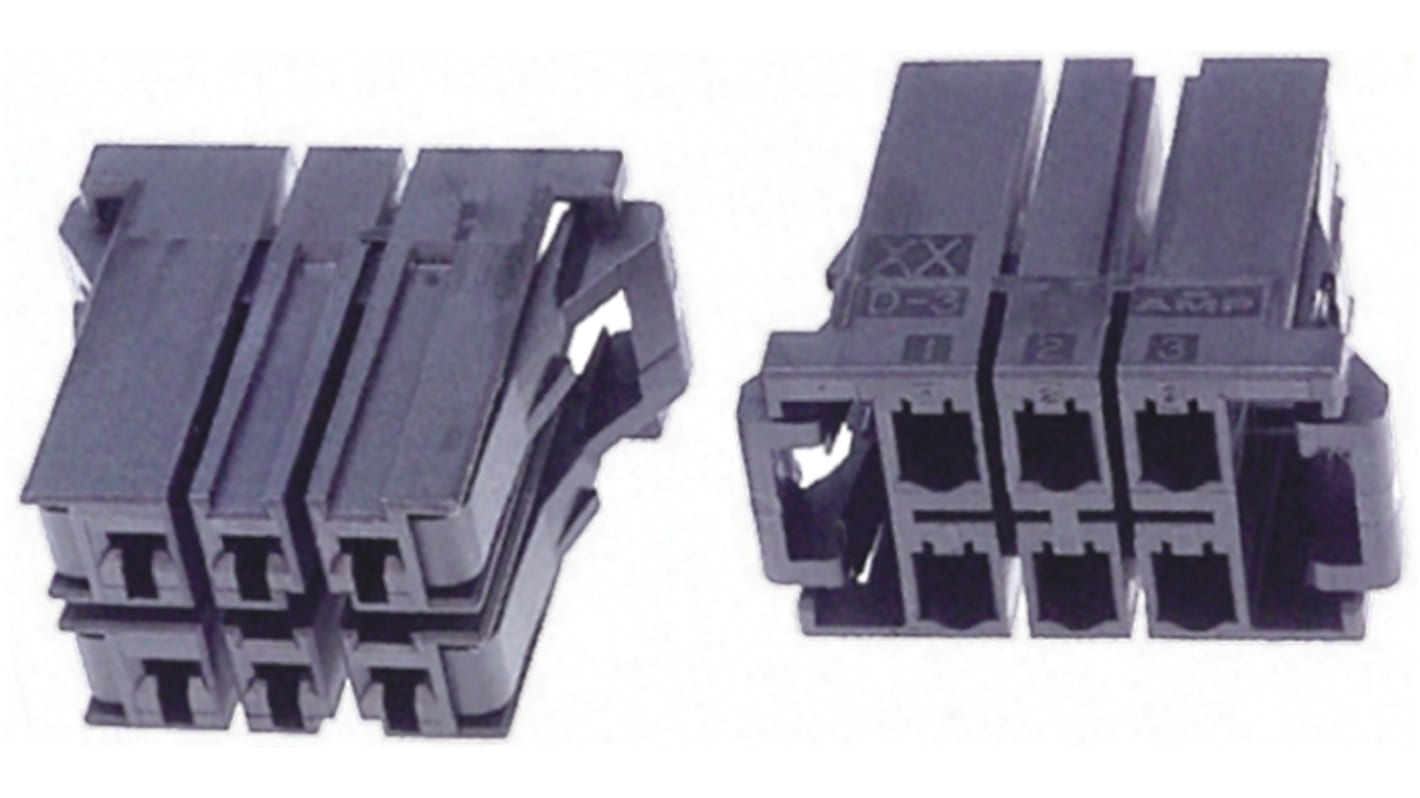 Carcasa de conector TE Connectivity 1-917659-8, Serie Dynamic 3000, paso: 5.08mm, 20 contactos, 2 filas, Recto, Hembra,