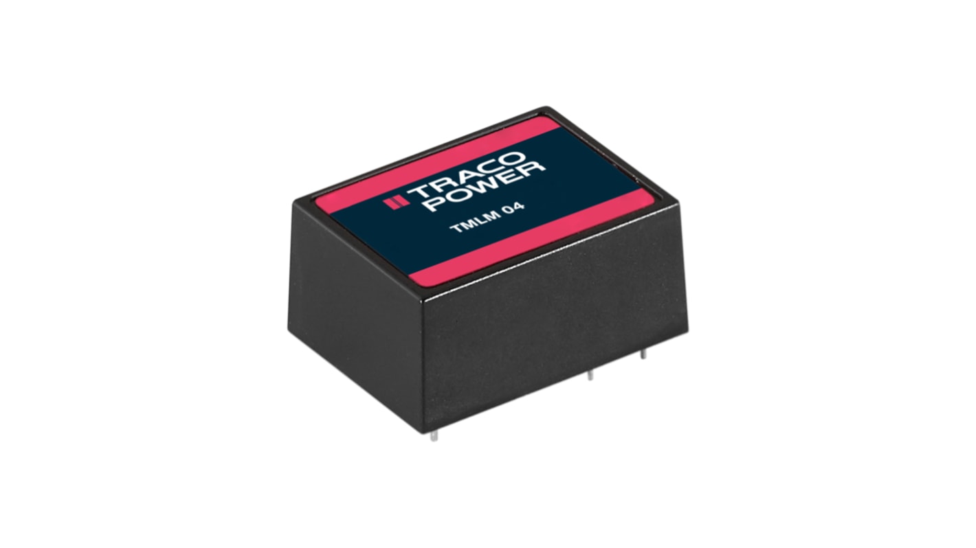 TRACOPOWER Switching Power Supply, TMLM 04112, 12V dc, 333mA, 4W, 1 Output, 90 → 264V ac Input Voltage