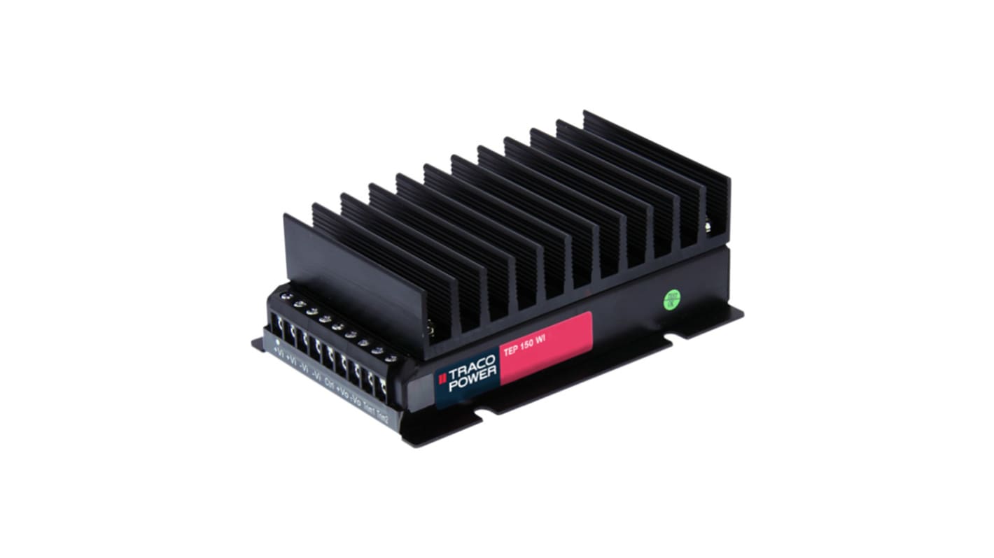 TRACOPOWER TEP 150WI DC/DC-Wandler 150W 24 V dc IN, 48V dc OUT / 3.2A Durchsteckmontage 2.25kV dc isoliert
