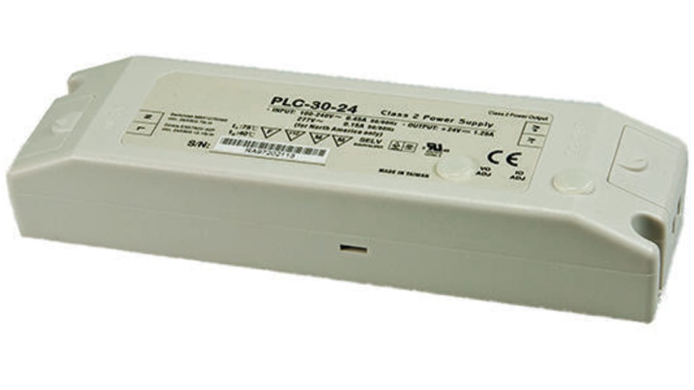 MEAN WELL LED meghajtó áramkör PLC-30-24RS, kimeneti fesz,: 24V, 1.25A, 30W, állandó feszültség