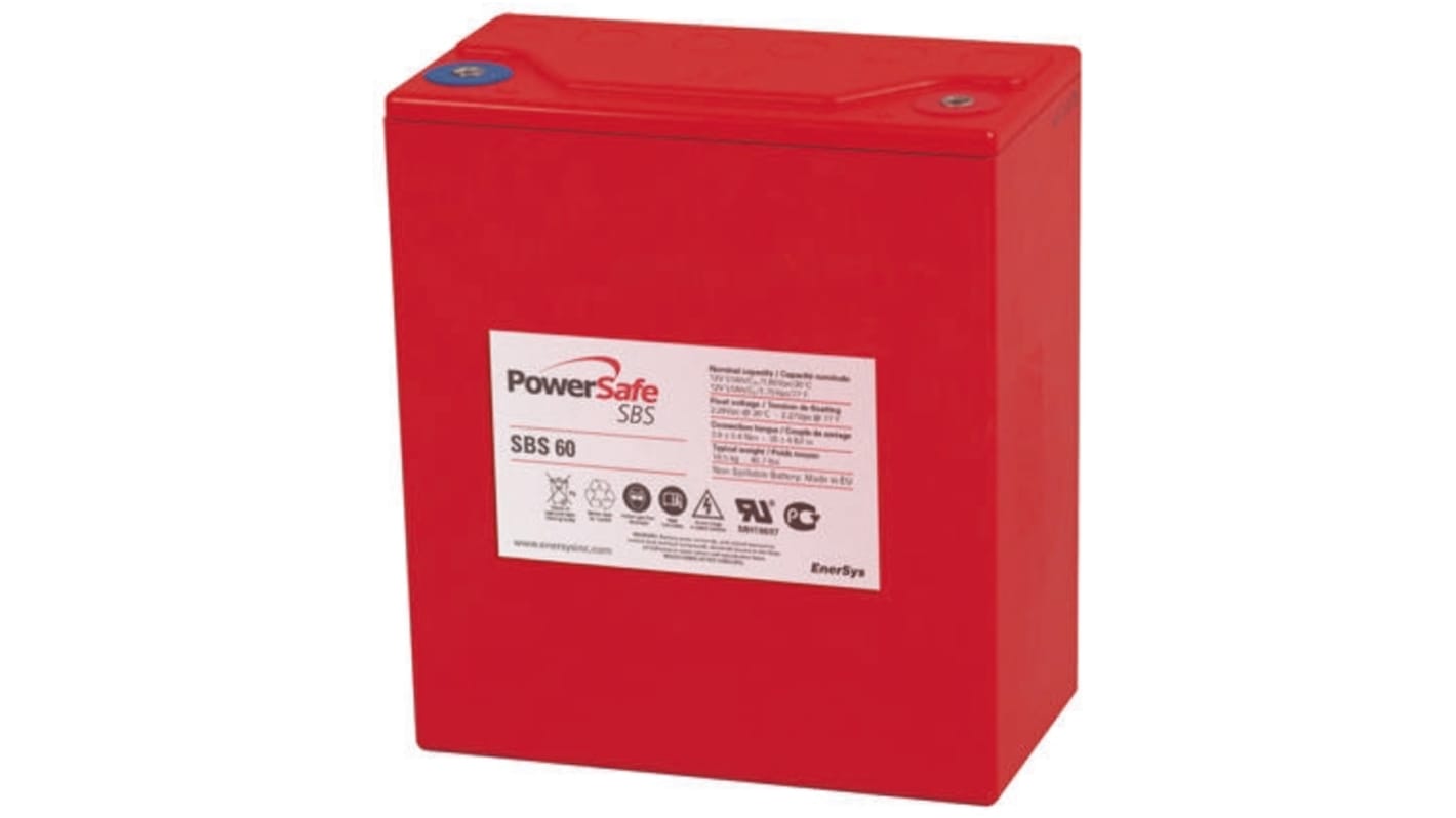 RSAMP3718 Enersys 12V M6 Sealed Lead Acid Battery, 51Ah RS