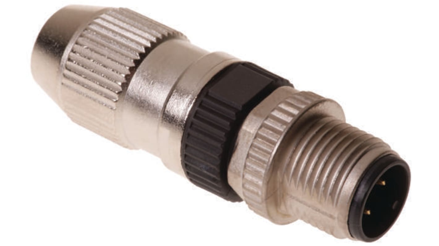 HARTING Circular Connector, 3 Contacts, Cable Mount, M12 Connector, Plug, Male, IP65, IP67, Harax M12 Series