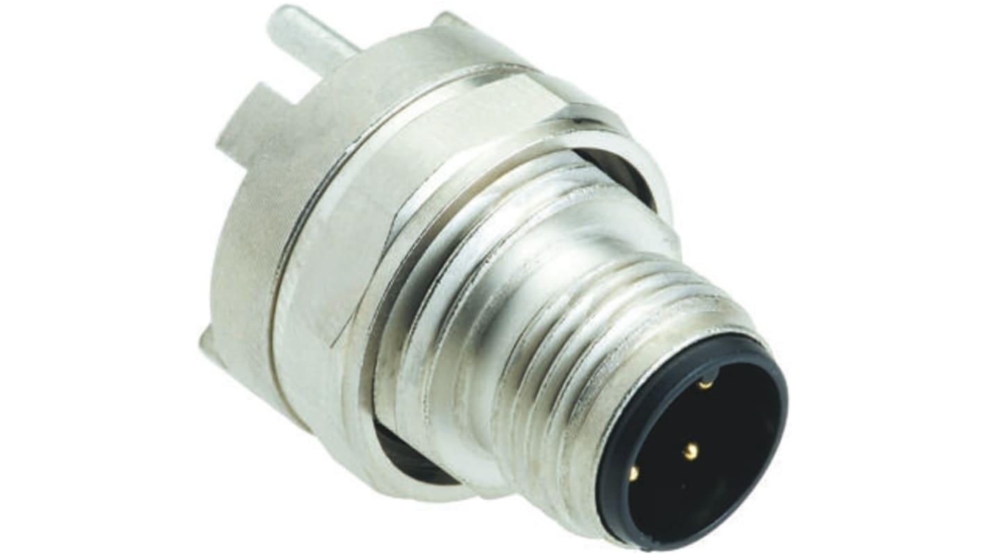 Harting 4 Pole Din Plug, Male, Panel Mount