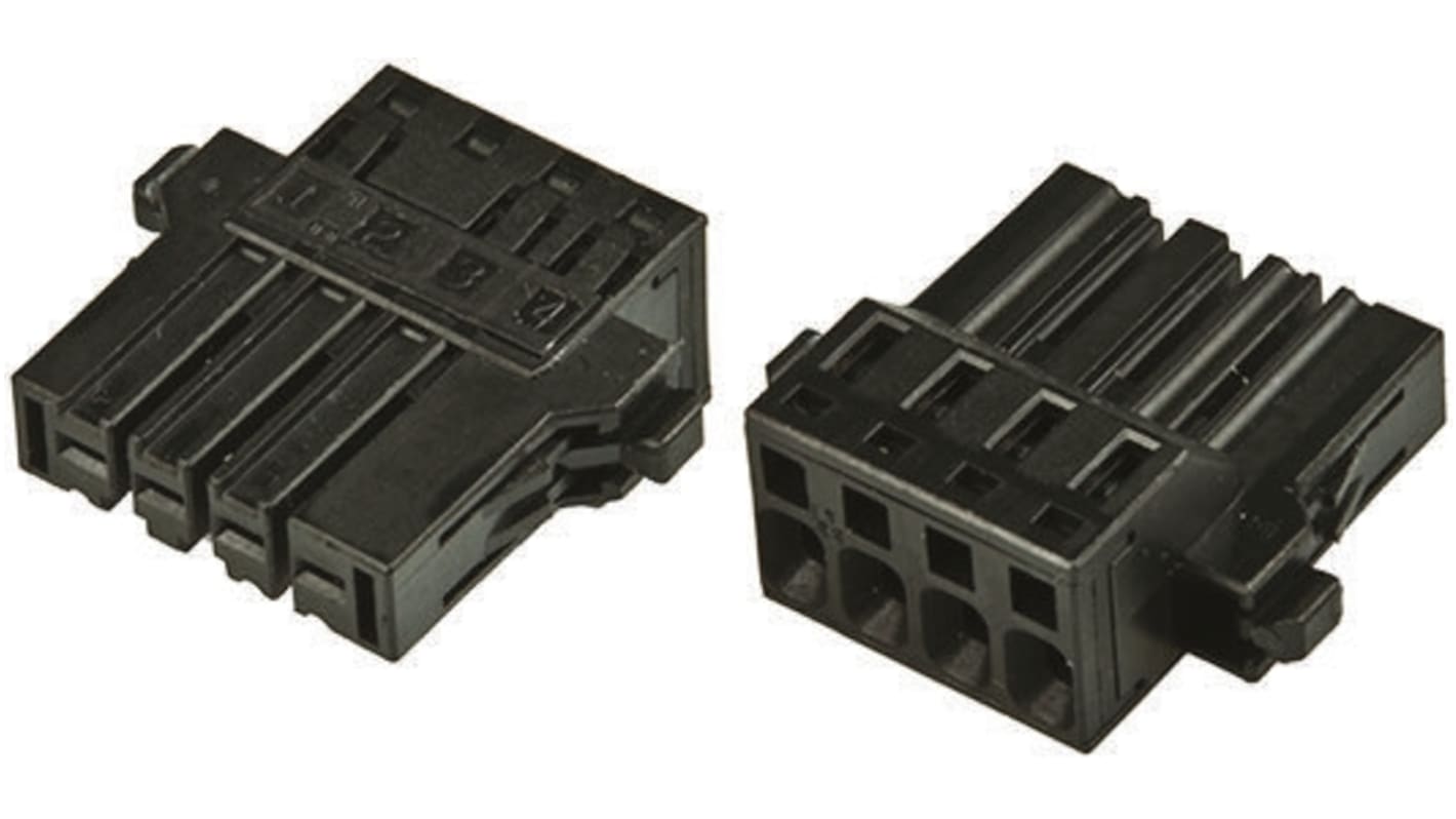 JST, J300 Female Connector Housing, 5.08mm Pitch, 4 Way, 1 Row