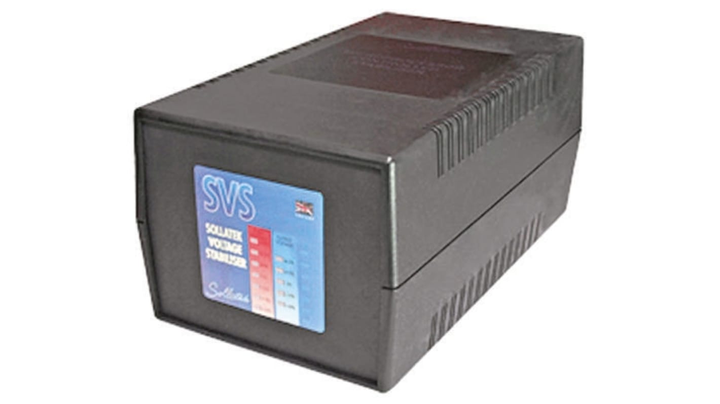 Sollatek Voltage Stabiliser 230V 10A Over Voltage and Under Voltage, 2760VA, Desktop