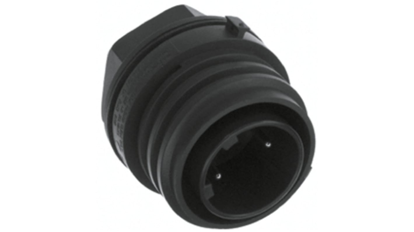 Conector circular Bulgin hembra serie EXPlora EXP de 2 vías hembra, tamaño carcasa 50, Montaje en Panel, IP68