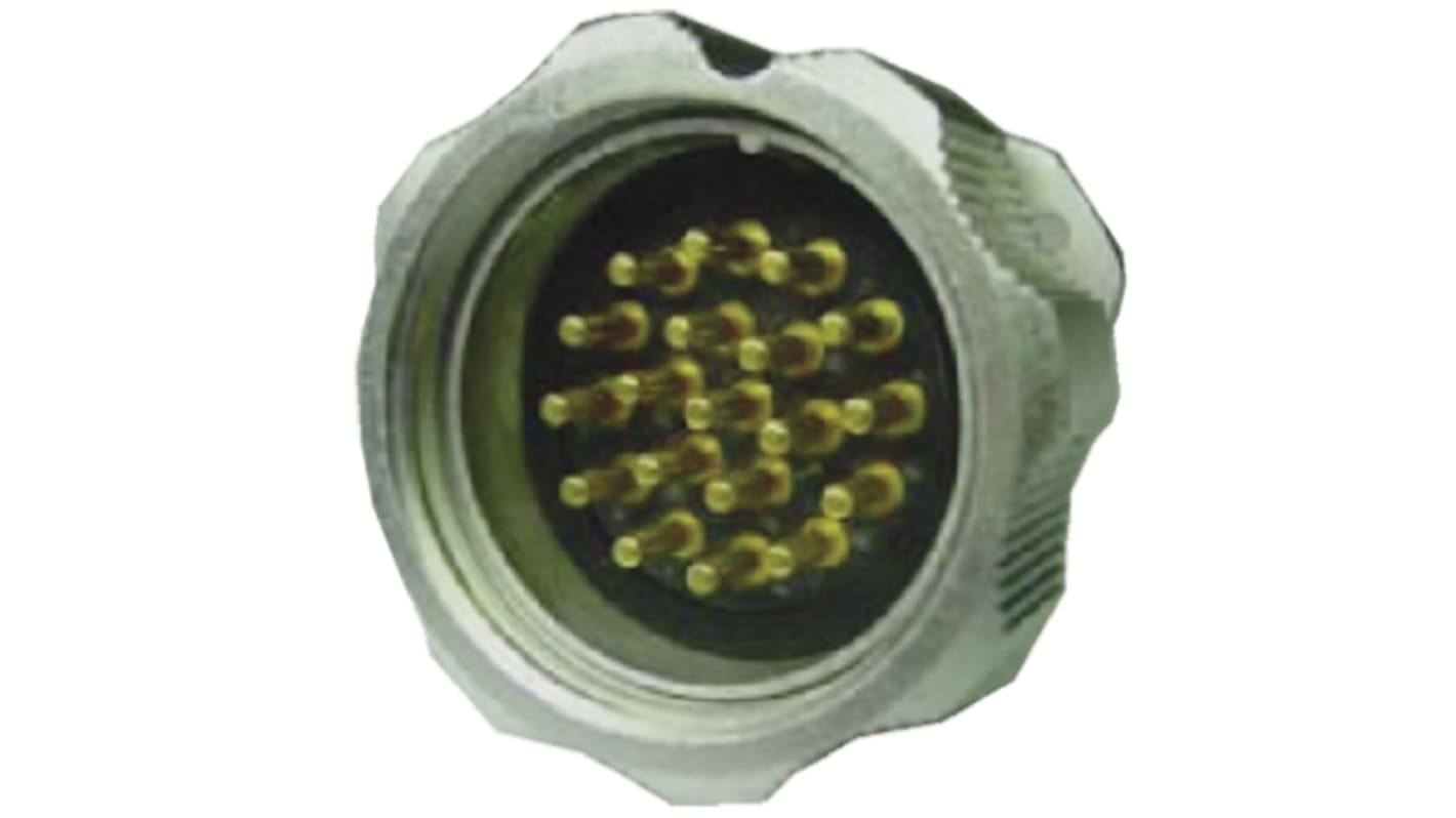 Conector circular Amphenol Socapex macho serie SL61 de 19 vías macho, Montaje en Panel, IP55