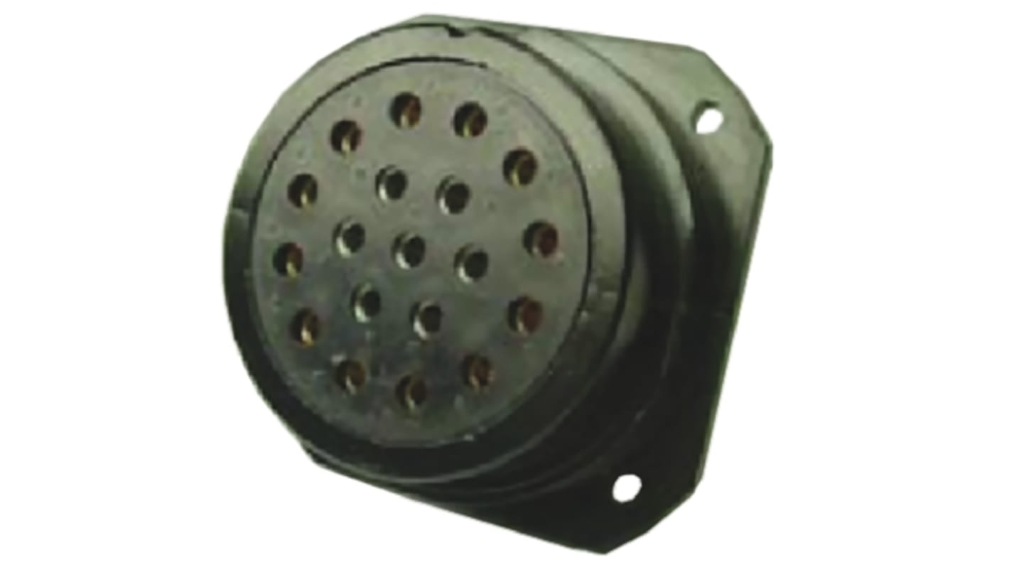 Amphenol Socapex Circular Connector, 19 Contacts, Panel Mount, Socket, Female, IP55, SL Series