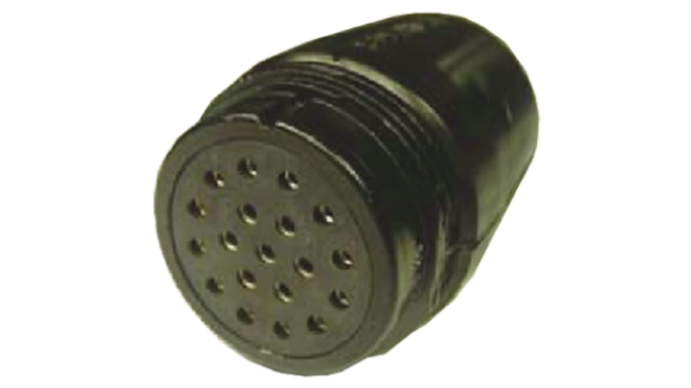 Conector circular Amphenol Socapex hembra serie SL de 19 vías hembra, montaje aéreo, IP55