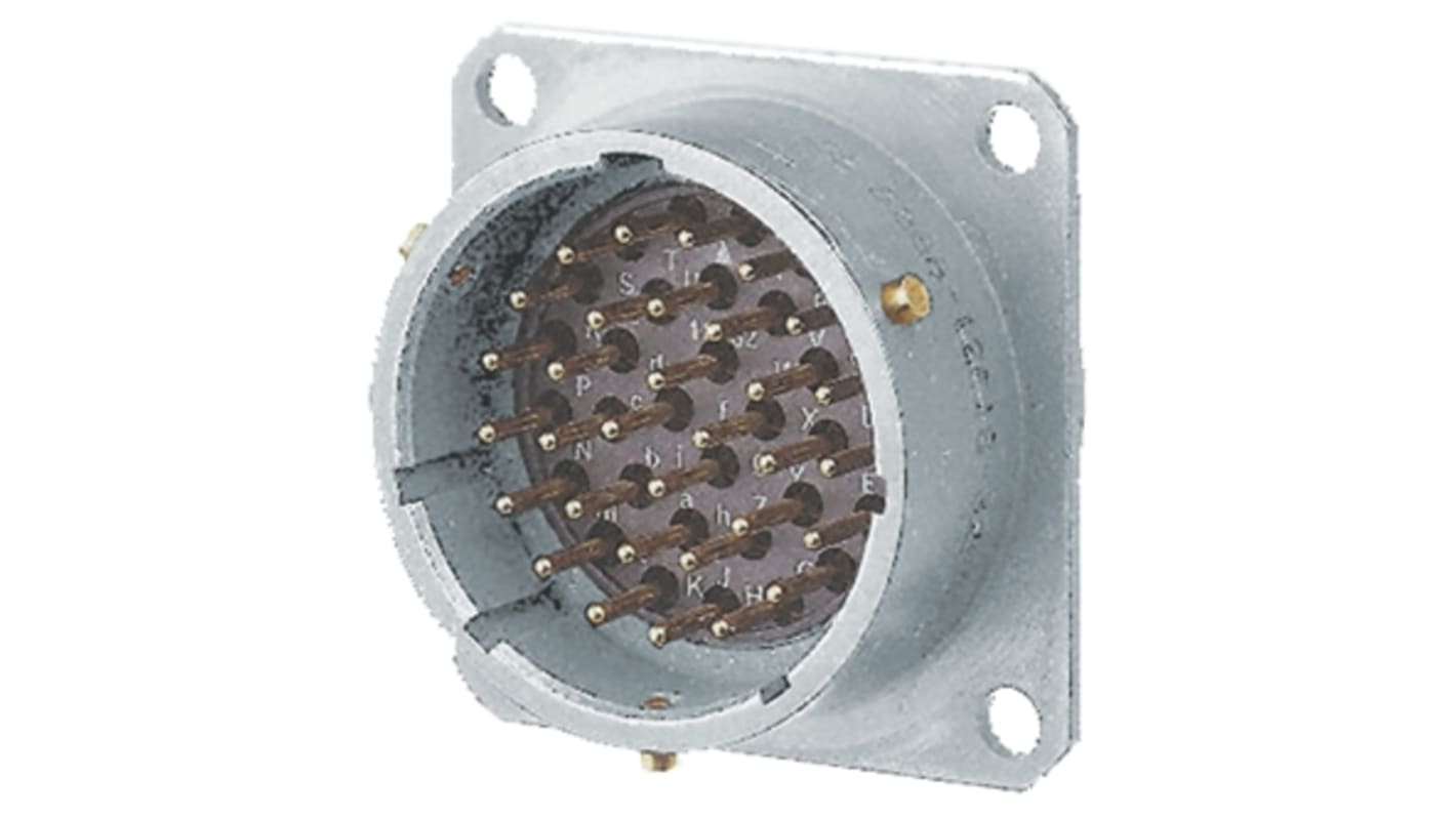 Amphenol Limited, 62GB 12 Way Box Mount MIL Spec Circular Connector Receptacle, Pin Contacts,Shell Size 14, Bayonet