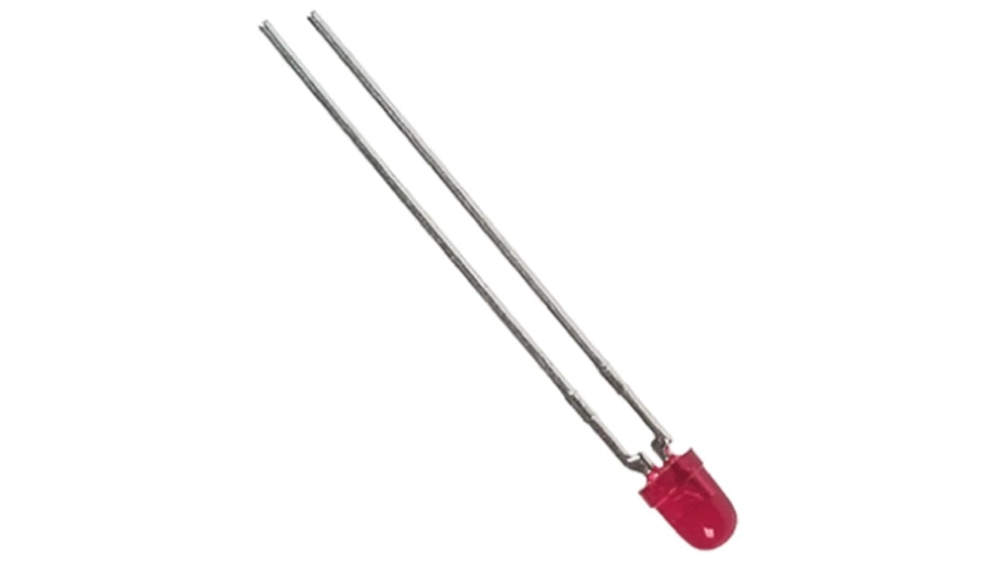 LED Rouge, Traversant, 3 mm (T-1), 3 V