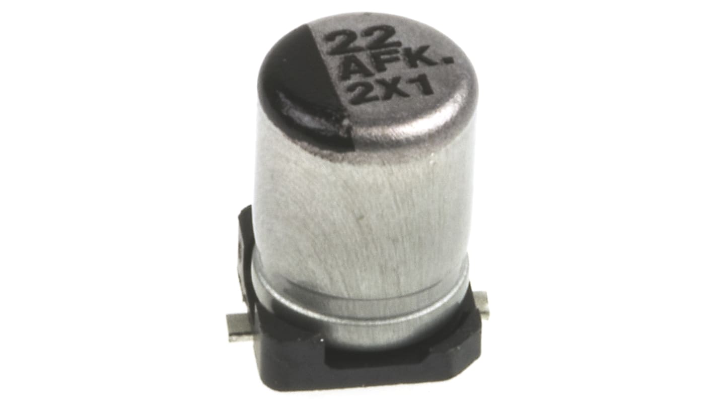 Panasonic 22μF Aluminium Electrolytic Capacitor 10V dc, Surface Mount - EEEFK1A220R