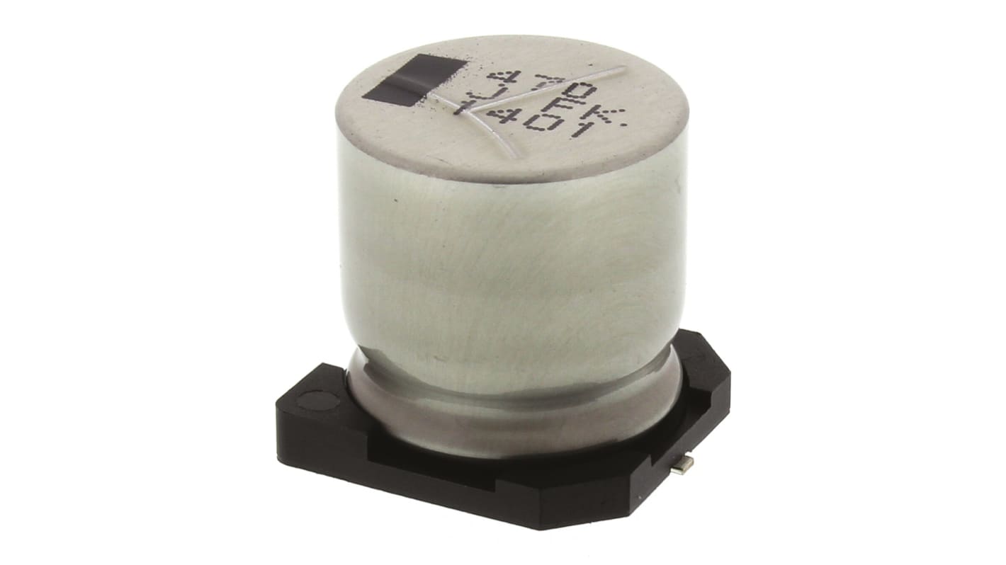 Panasonic 470μF Aluminium Electrolytic Capacitor 63V dc, Surface Mount - EEEFK1J471AM