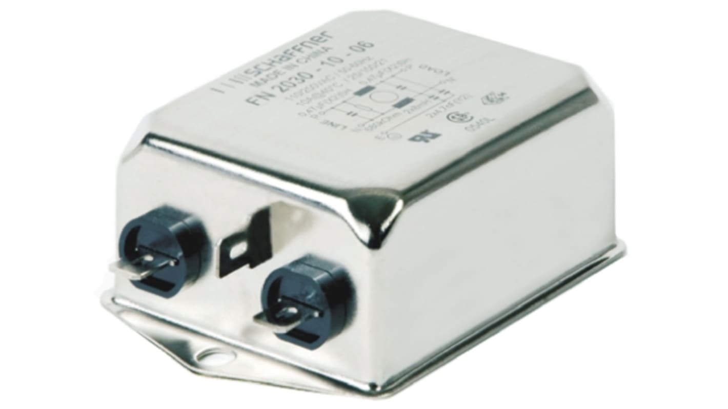 Produktbild von Schaffner FN2030-1-06 Netzfilter – 250 V/AC, 1 A, 20 MH – Zuverlässige EMI-Unterdrückung Für Deine Elektronik!