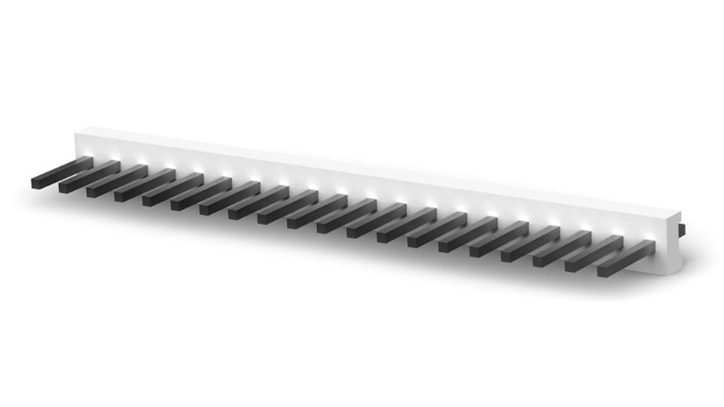 TE Connectivity MTA-156 Series Straight Through Hole PCB Header, 20 Contact(s), 3.96mm Pitch, 1 Row(s), Shrouded