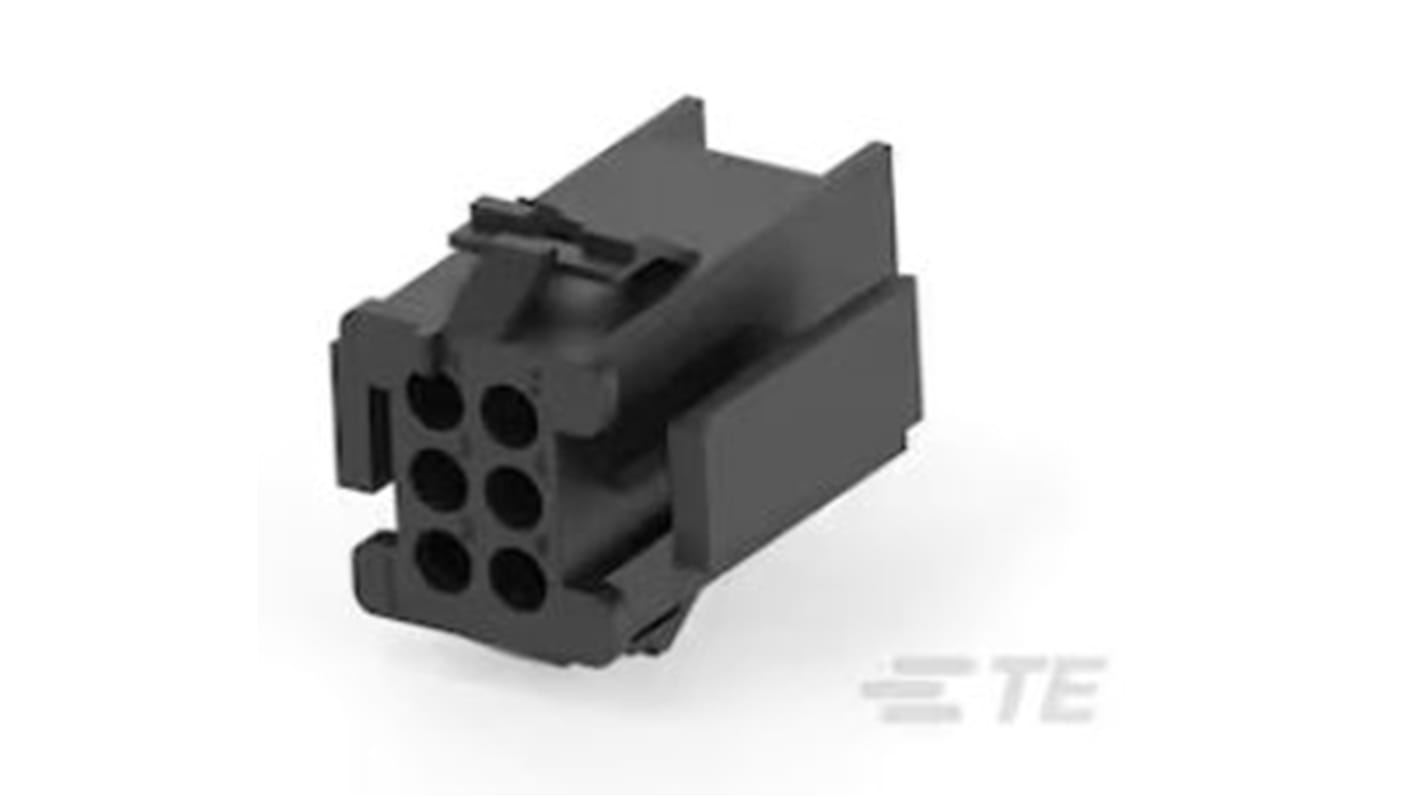 TE Connectivity, Miniature Rectangular II Male Connector Housing, 4.19mm Pitch, 9 Way, 3 Row