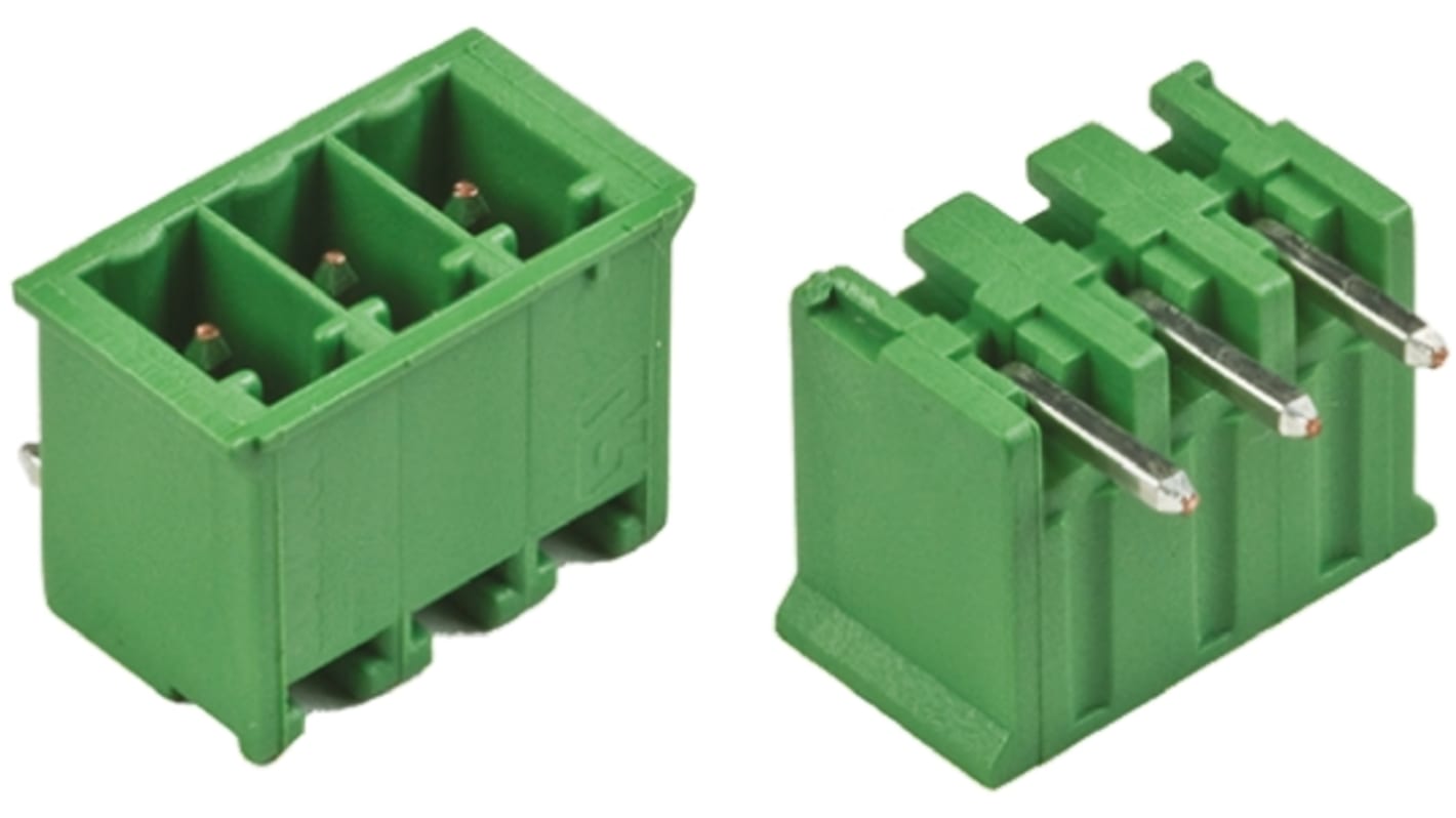 TE Connectivity Buchanan Series Straight Through Hole PCB Header, 8 Contact(s), 3.5mm Pitch, 1 Row(s)