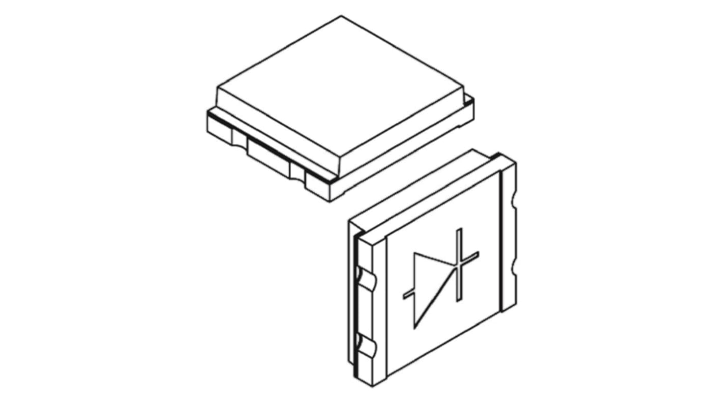 Vishay, TEMD5020X01 IR + Visible Light Si Photodiode, Surface Mount