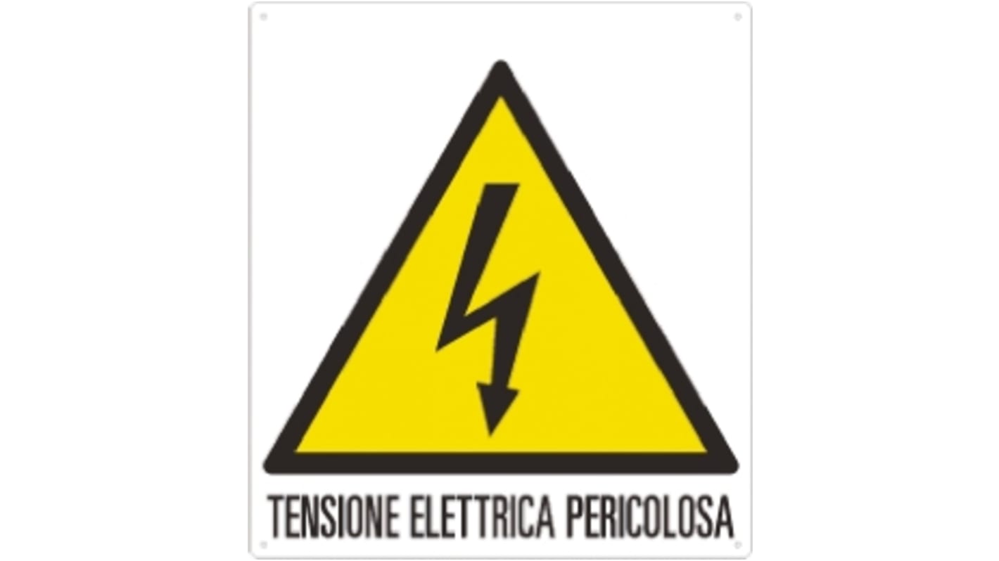 Cartello Pericolo "Tensione Elettrica Pericolosa", in Italiano
