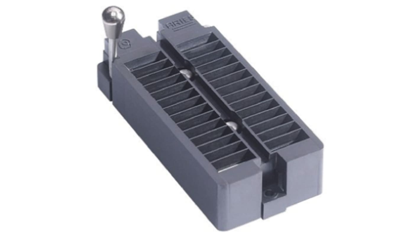 48655411 Aries Electronics 2.54mm Pitch 48 Way Through Hole DIP IC