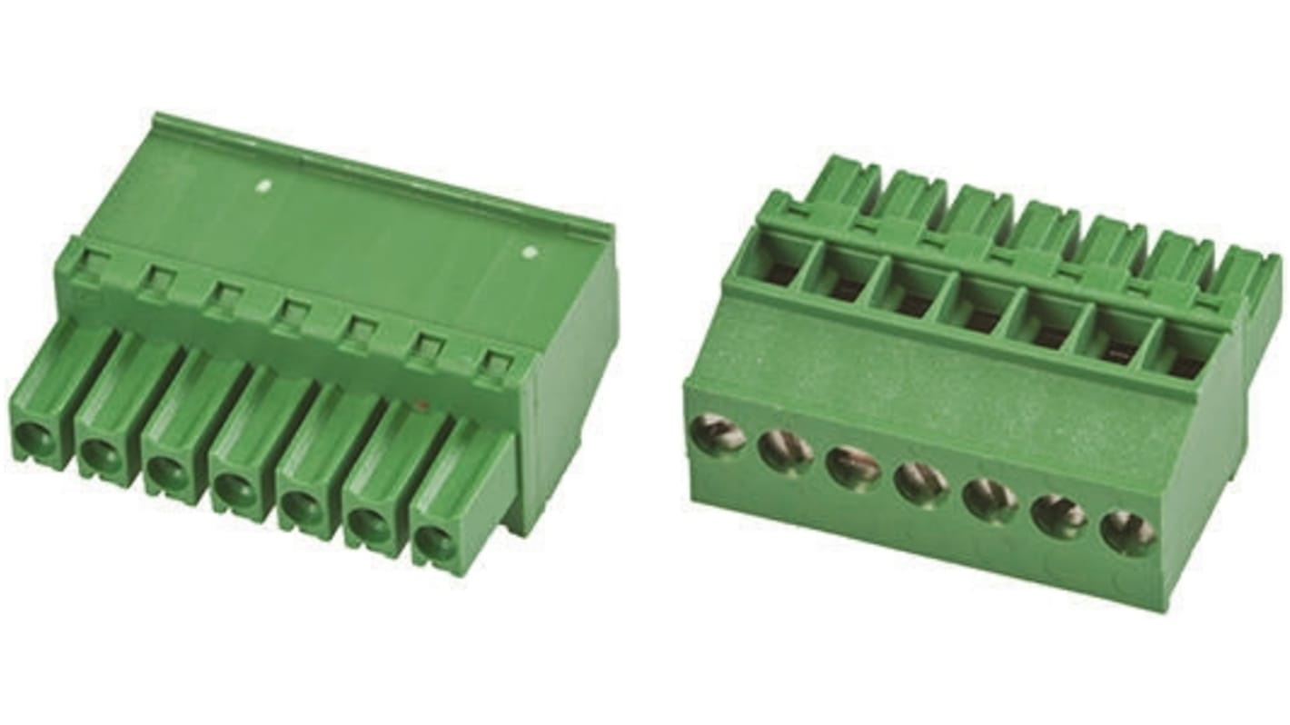 Borne enchufable para PCB TE Connectivity, para cable de 30 → 14 AWG, 11A, 300 V, Sujeto con Tornillo