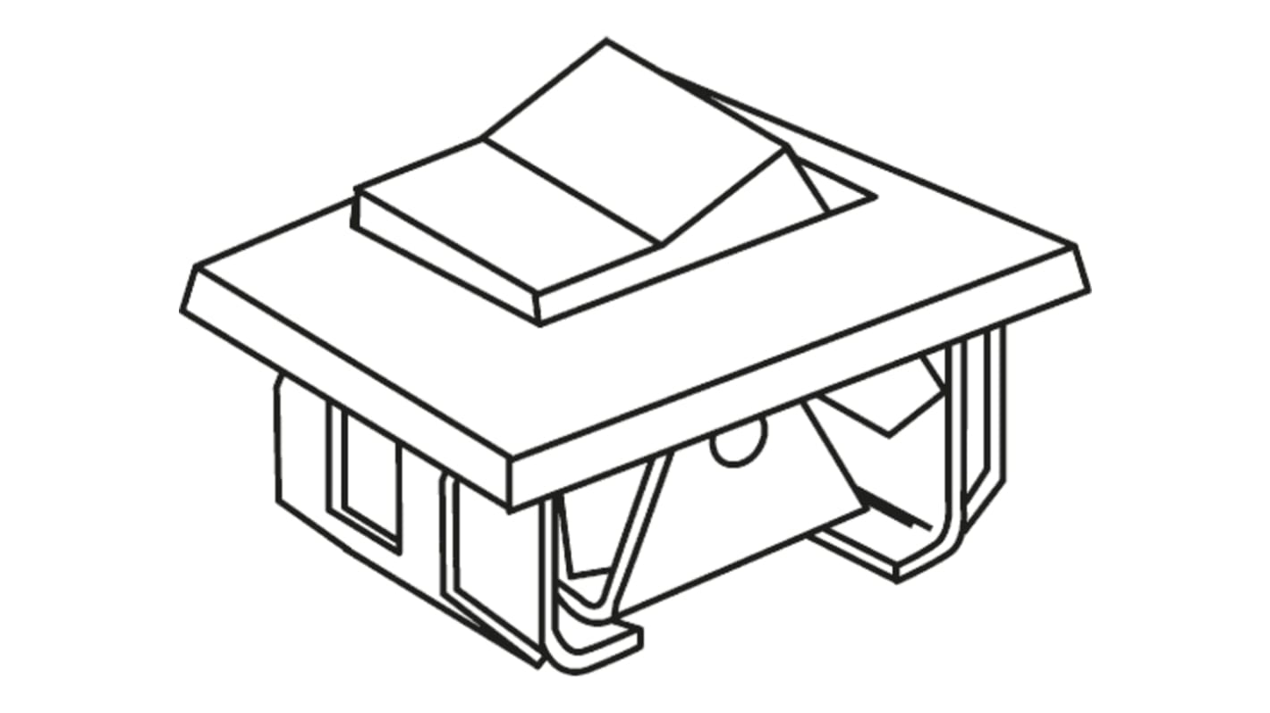 TE Connectivity SPDT, On-Off-(On) Rocker Switch Panel Mount