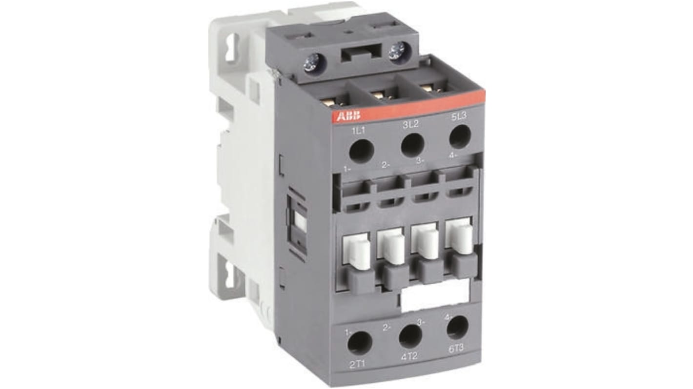 Contattore ABB, serie AF, 3 poli, 3 NA, 17 A, 11 kW, bobina 110 V c.a./c.c.