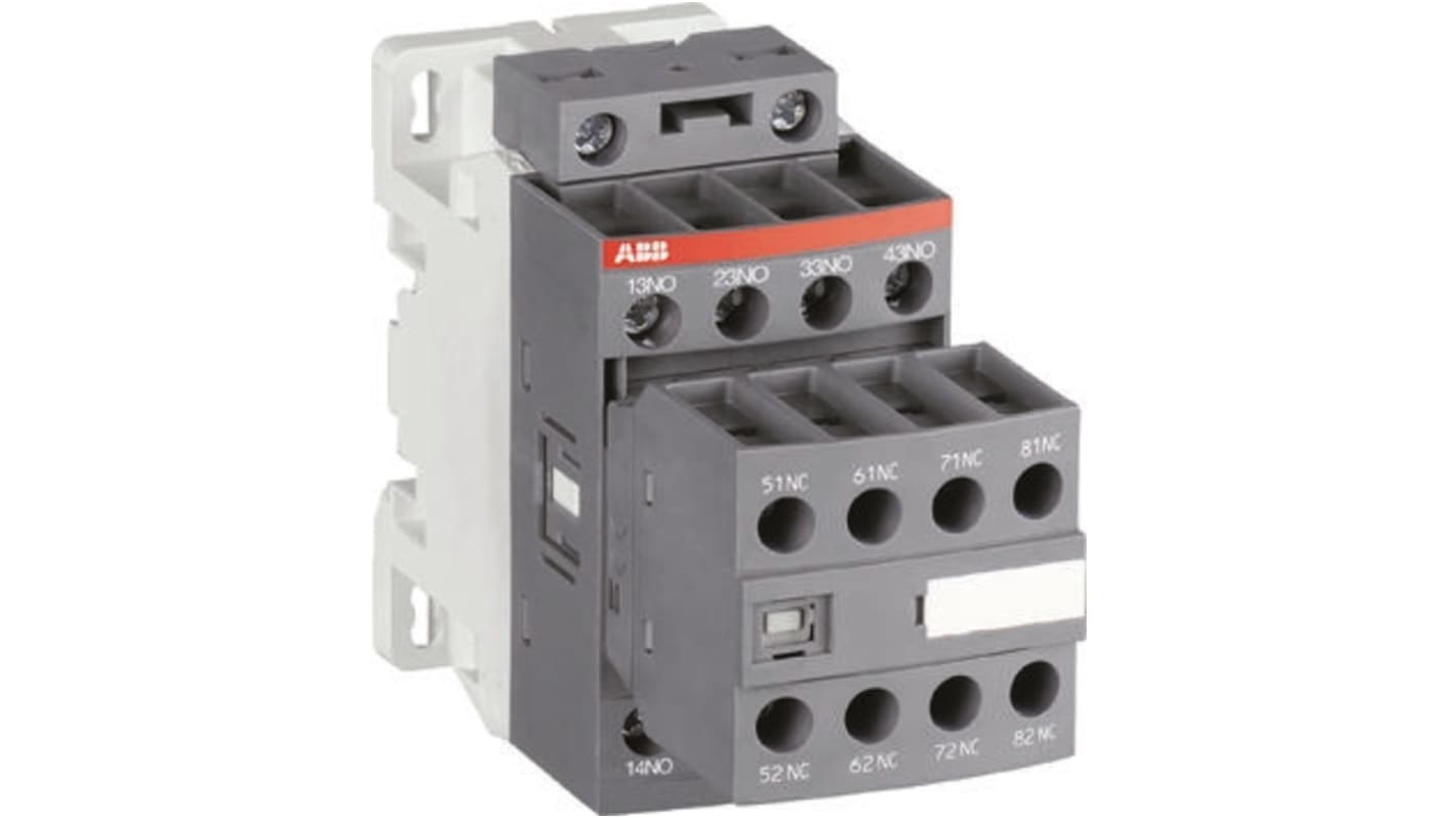 ABB AF Range NF Hilfsschütz 20 → 60 V dc, 24 → 60 V ac-Spule, 4 -polig , 690 Vac / 6 A 2 Schließer +