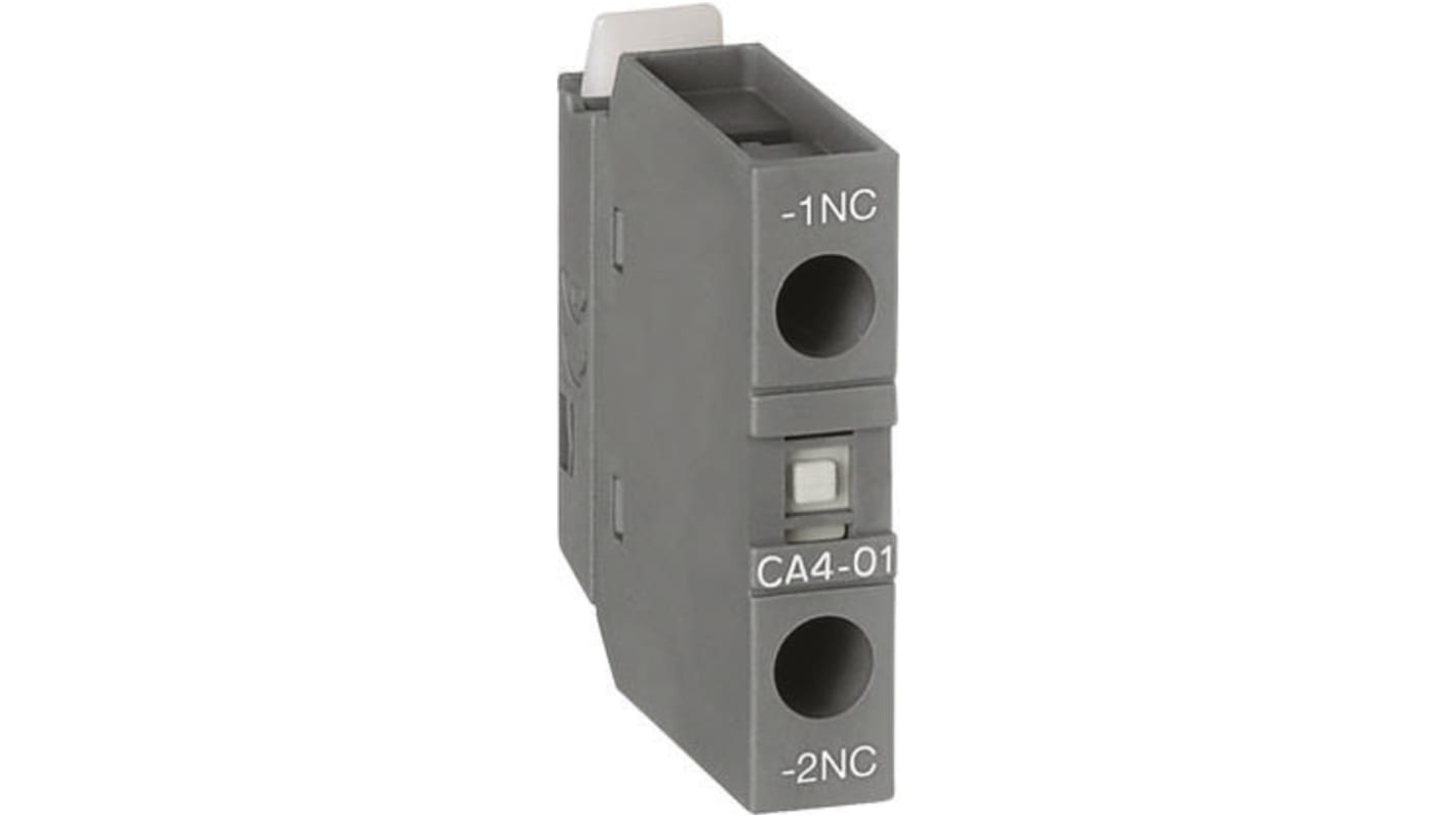 ABB Auxiliary Contact, 1 Contact, 1NC, Front Mount