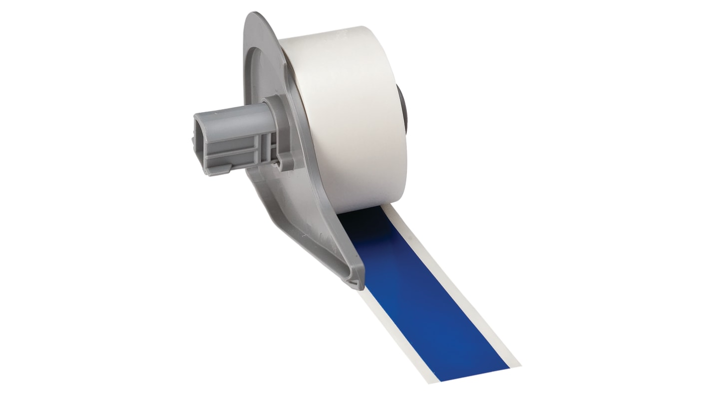 Brady B-595 Vinyl Blue Cable Labels, 25.4mm Width, 1 Qty