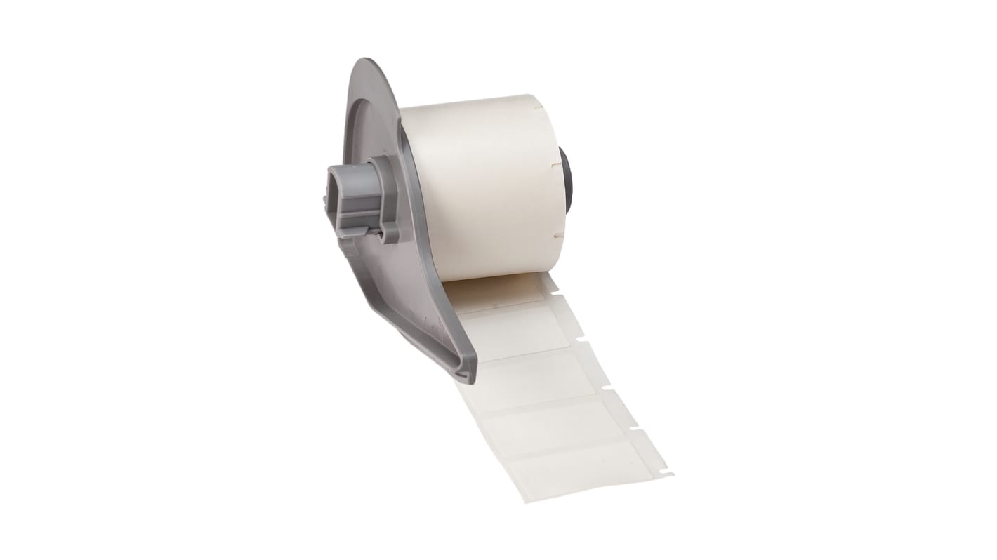 Brady B-499 Nylon Cloth White Label Roll, 19.05mm Width, 38.1mm Height, 250 Qty