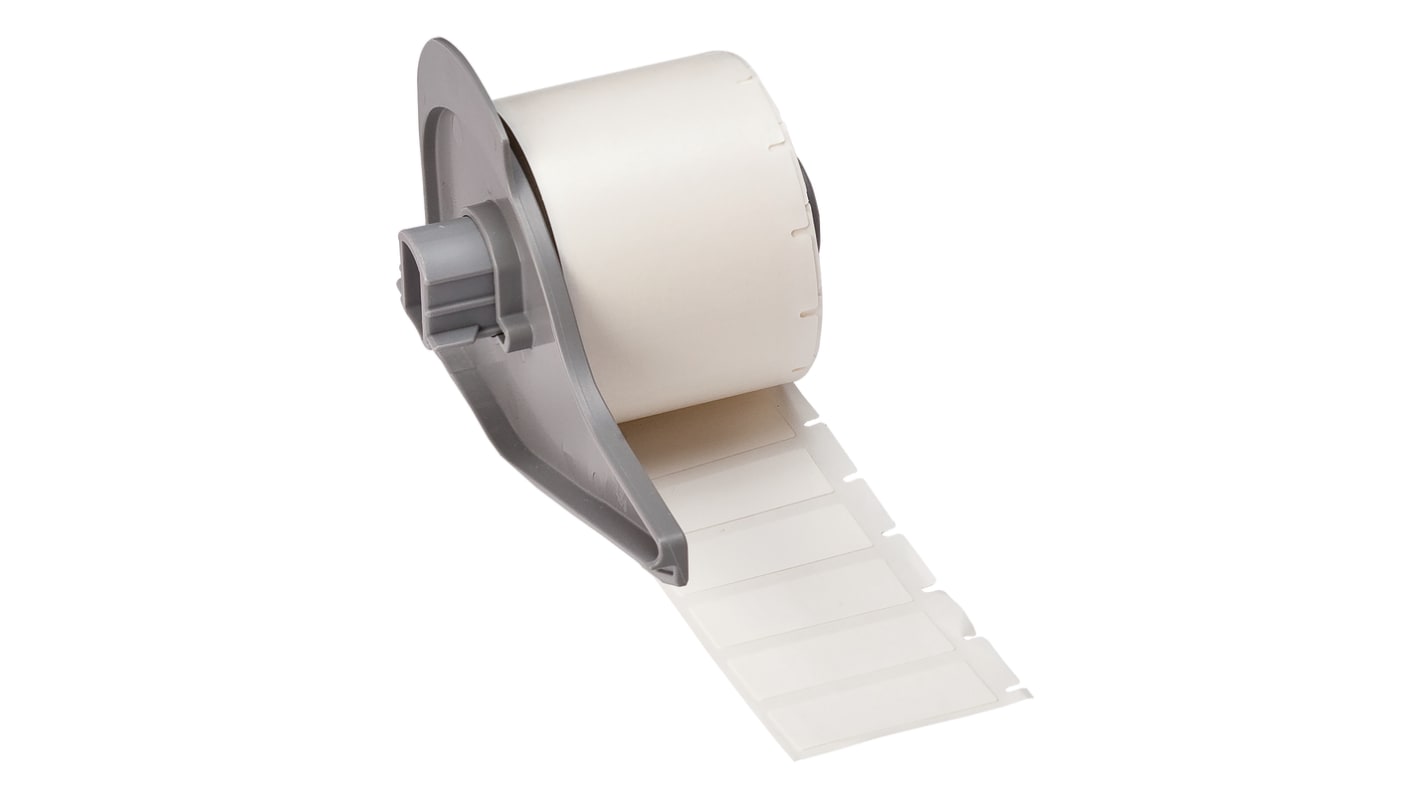 Brady B-423 Polyester White Label Roll, 12.7mm Width, 38.1mm Height, 500 Qty