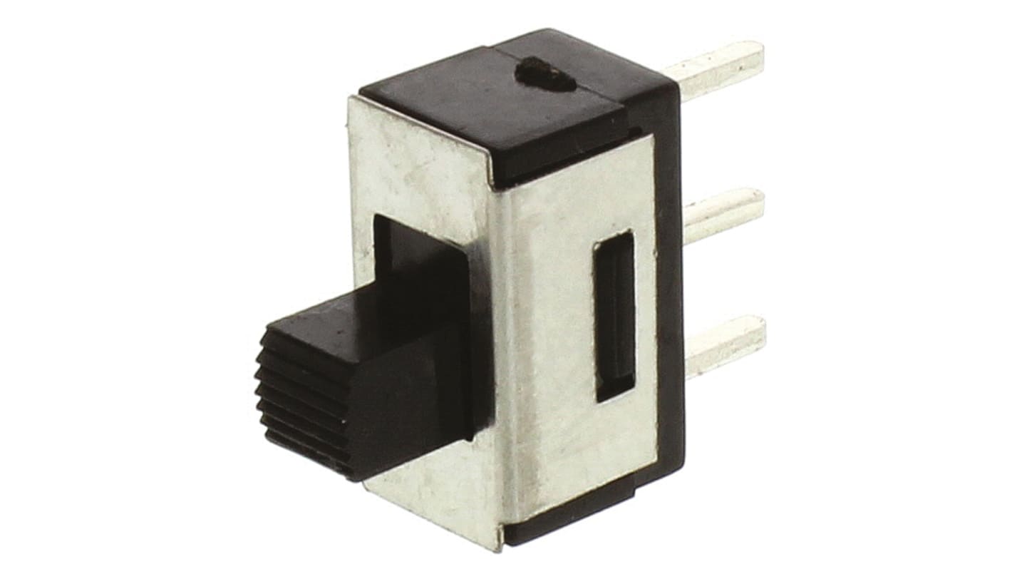 Przełącznik suwakowy, SPDT, montaż PCB, 125V, 4 A przy 30 V DC, -10 → +60°C, KNITTER-SWITCH