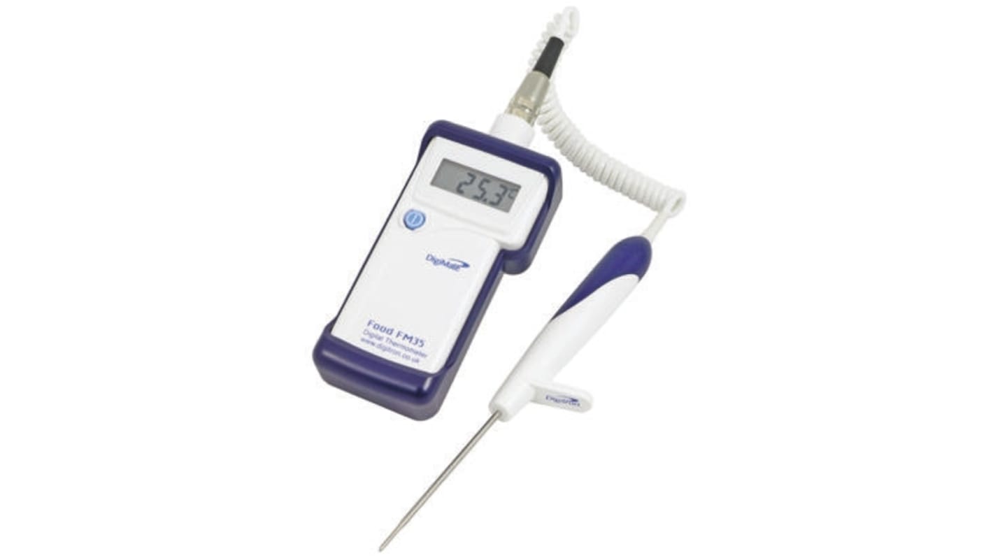 Thermomètre numérique Digitron FM35, 1 voie de mesure, Etalonné RS