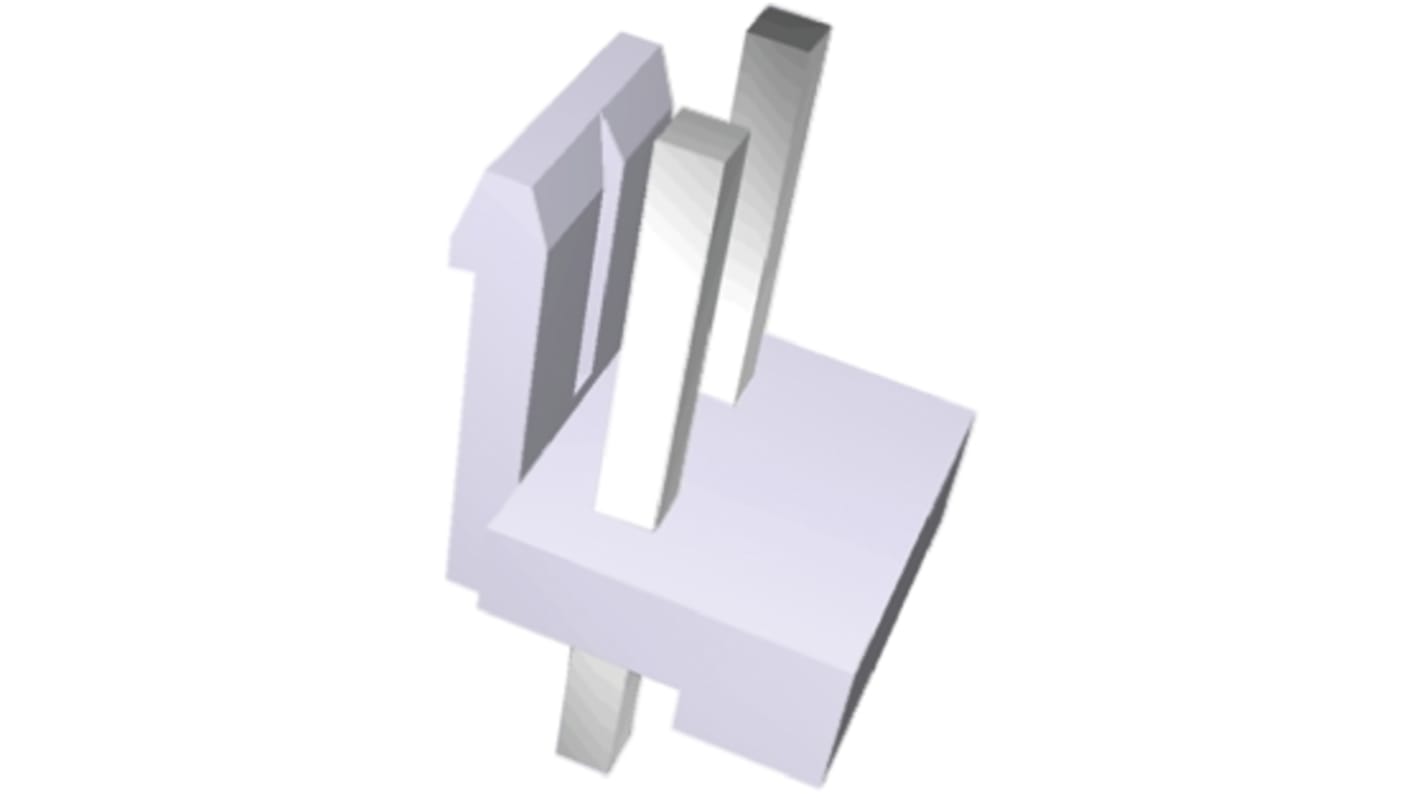 TE Connectivity Economy Power Series Straight Through Hole PCB Header, 2 Contact(s), 3.96mm Pitch, 1 Row(s), Shrouded