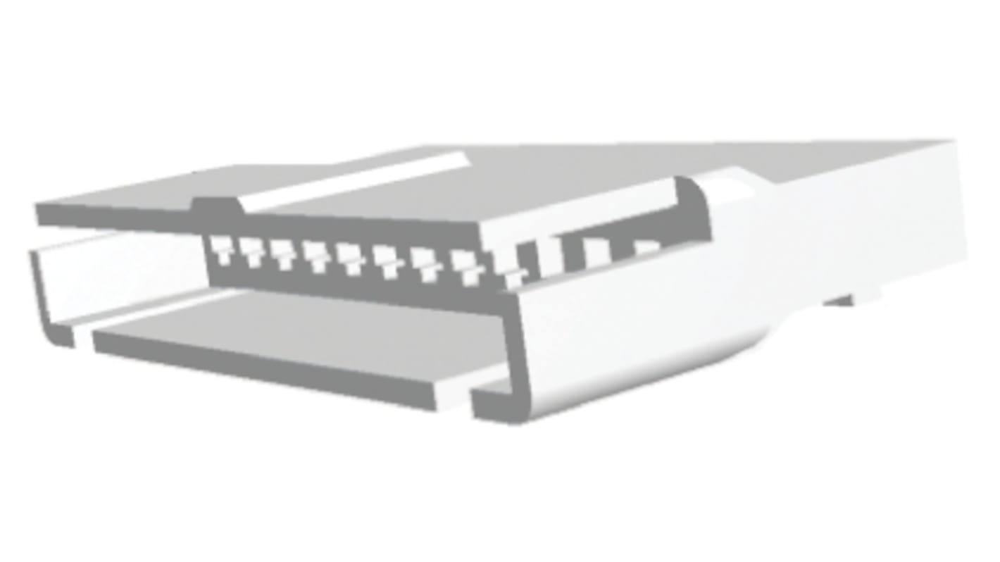 TE Connectivity, EI Male Connector Housing, 2.5mm Pitch, 12 Way, 1 Row