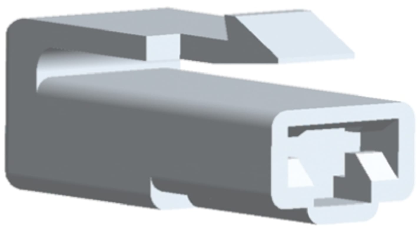 TE Connectivity, FASTON .250 1 Way Nylon Crimp Terminal Housing, Natural