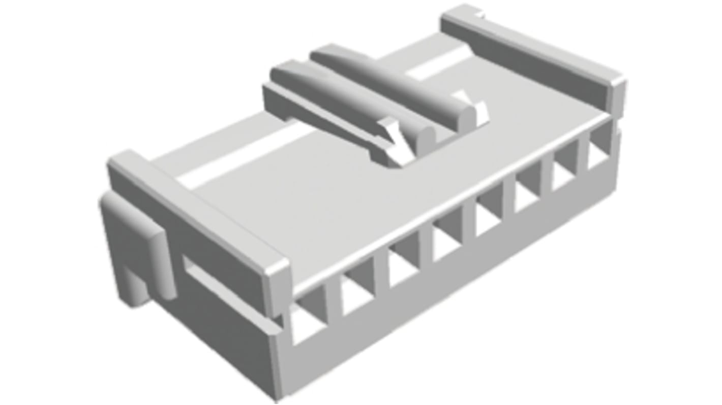 TE Connectivity, Signal Double Lock Male Connector Housing, 2.5mm Pitch, 8 Way, 1 Row