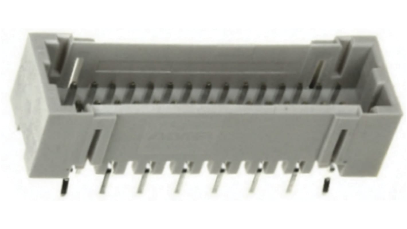 File di contatti PCB TE Connectivity, 32 vie, 2 file, passo 1.5mm