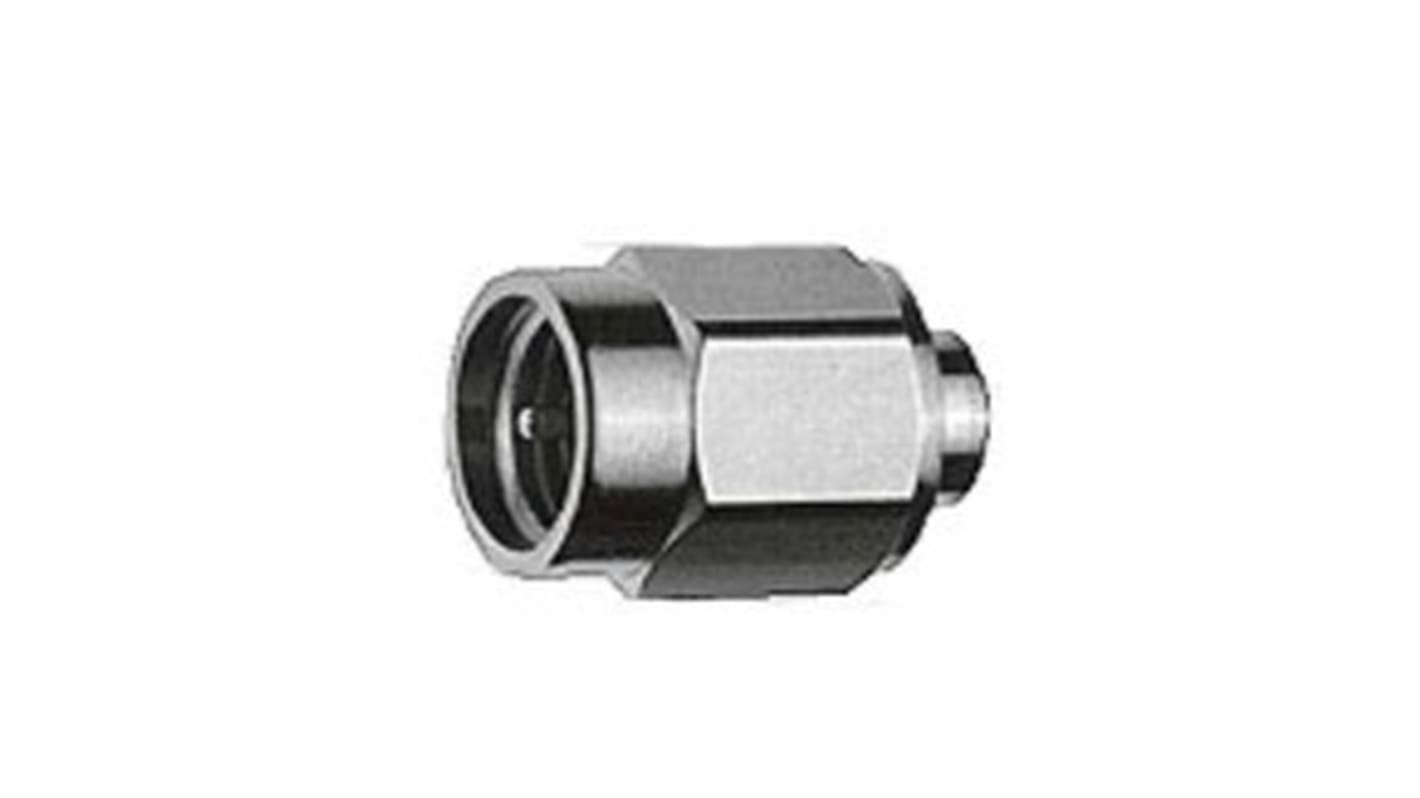 Telegartner Stecker Koaxialsteckverbinder SMA-Steckverbinder, Kabelmontage, Löt-Anschluss, für UT141-Kabel, 50Ω, ,