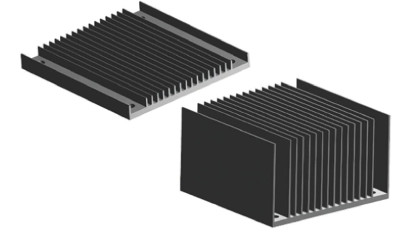 hűtőborda, használható: (1/2 tégla DC-DC átalakító)-hoz, 57.91 x 60.96 x 6.1mm