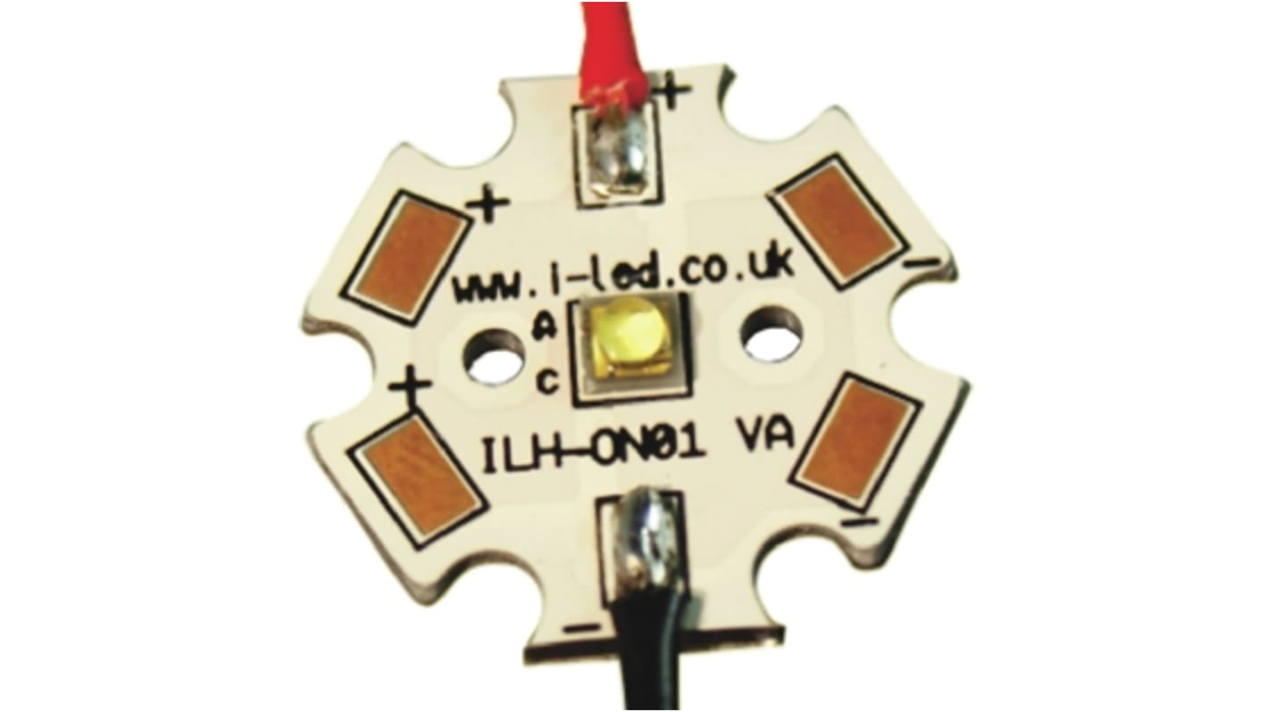 ILS ILH-OW01-ULWH-SC211-WIR200., OSLON 150 1+ PowerStar LED Array, 1 White LED (6500K)