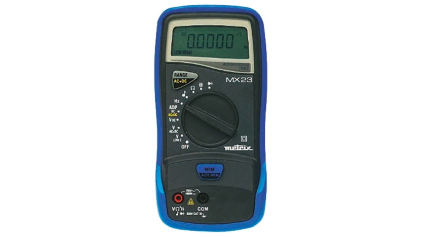 MX0023-CG | Metrix MX 23 Handheld Digital Multimeter, True RMS, 750V ac ...