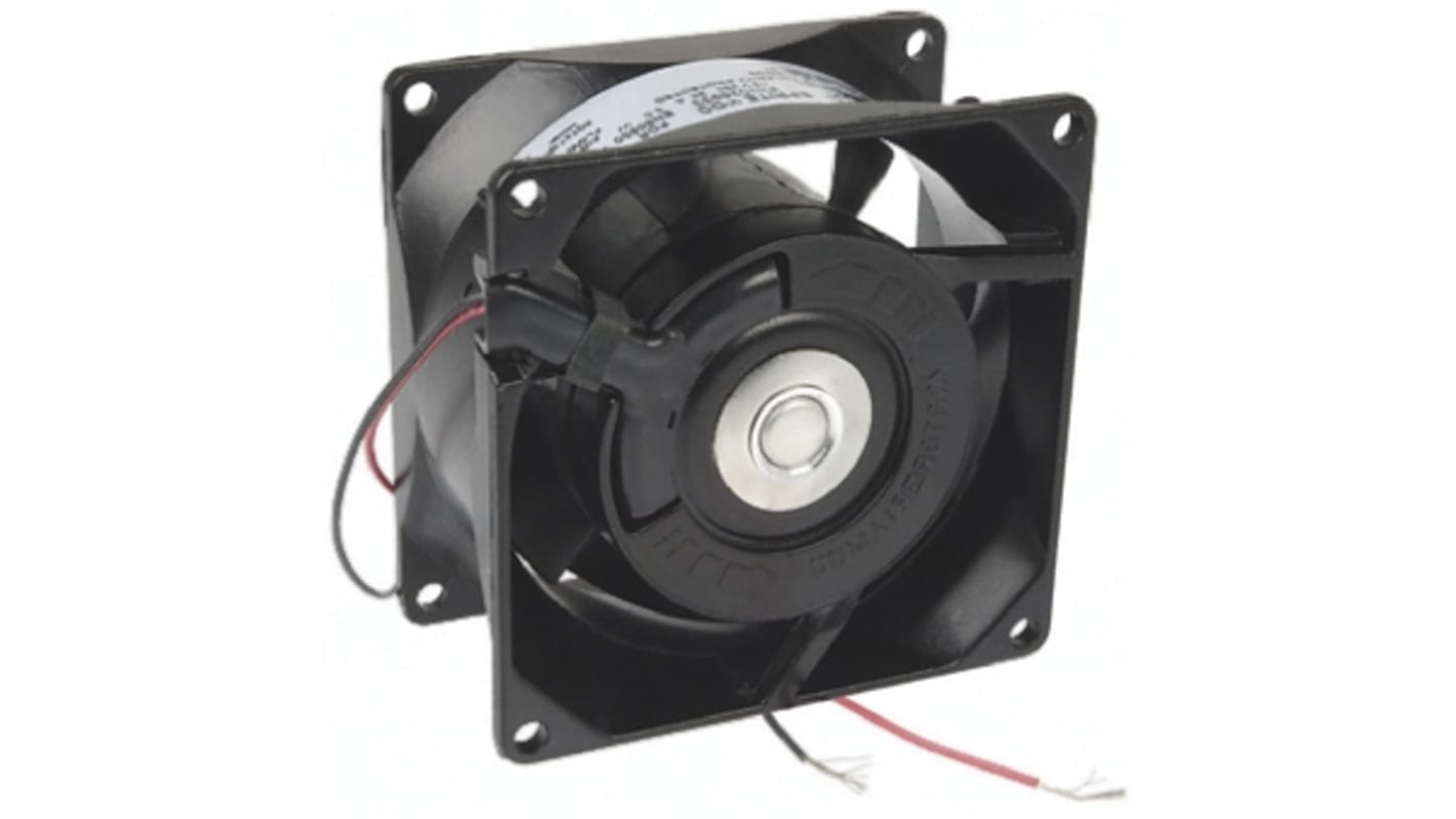 COMAIR ROTRON Sprite Series Axial Fan, 24 V dc, DC Operation, 59.5m³/h, 3W, 130mA Max, 80 x 80 x 38mm