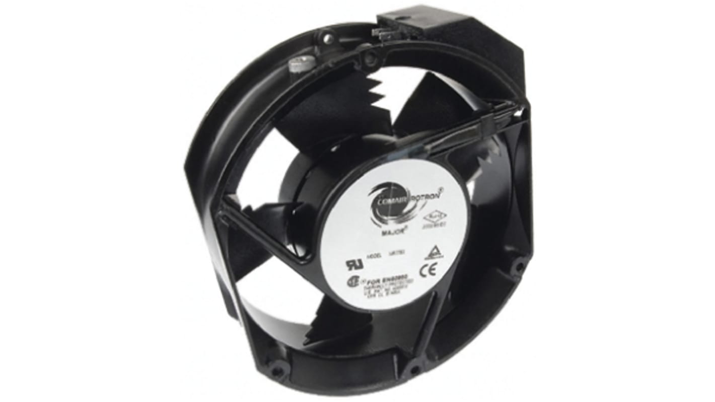 Ventilateur axial Major COMAIR ROTRON 24 V dc, 400m³/h, 171.4 x 150.4 x 51mm, 24W