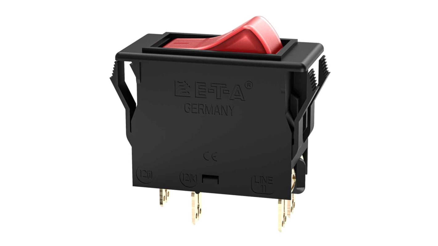 ETA Thermal Circuit Breaker - 3120 2 Pole 250V Voltage Rating Snap In, 2.5A Current Rating